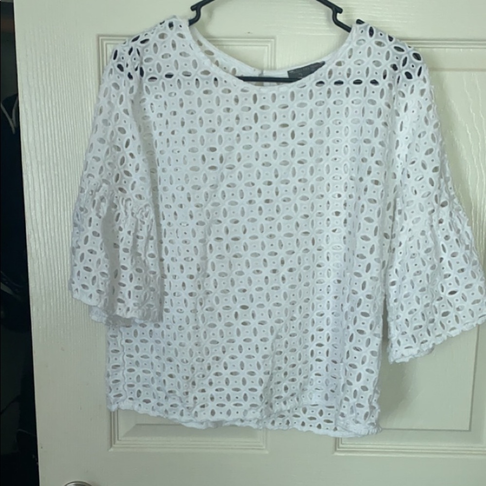 White, short top!